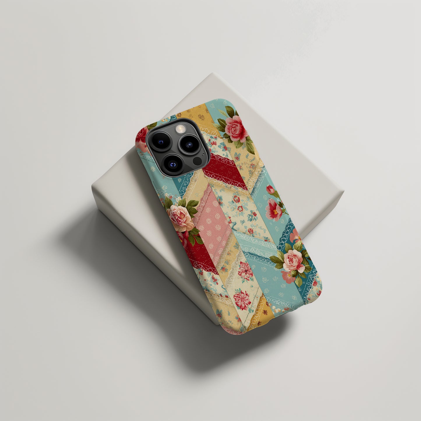 Vintage Patchwork Charm Phone Case