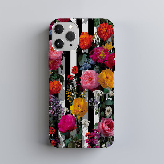 Bold Bloom Stripes Phone Case