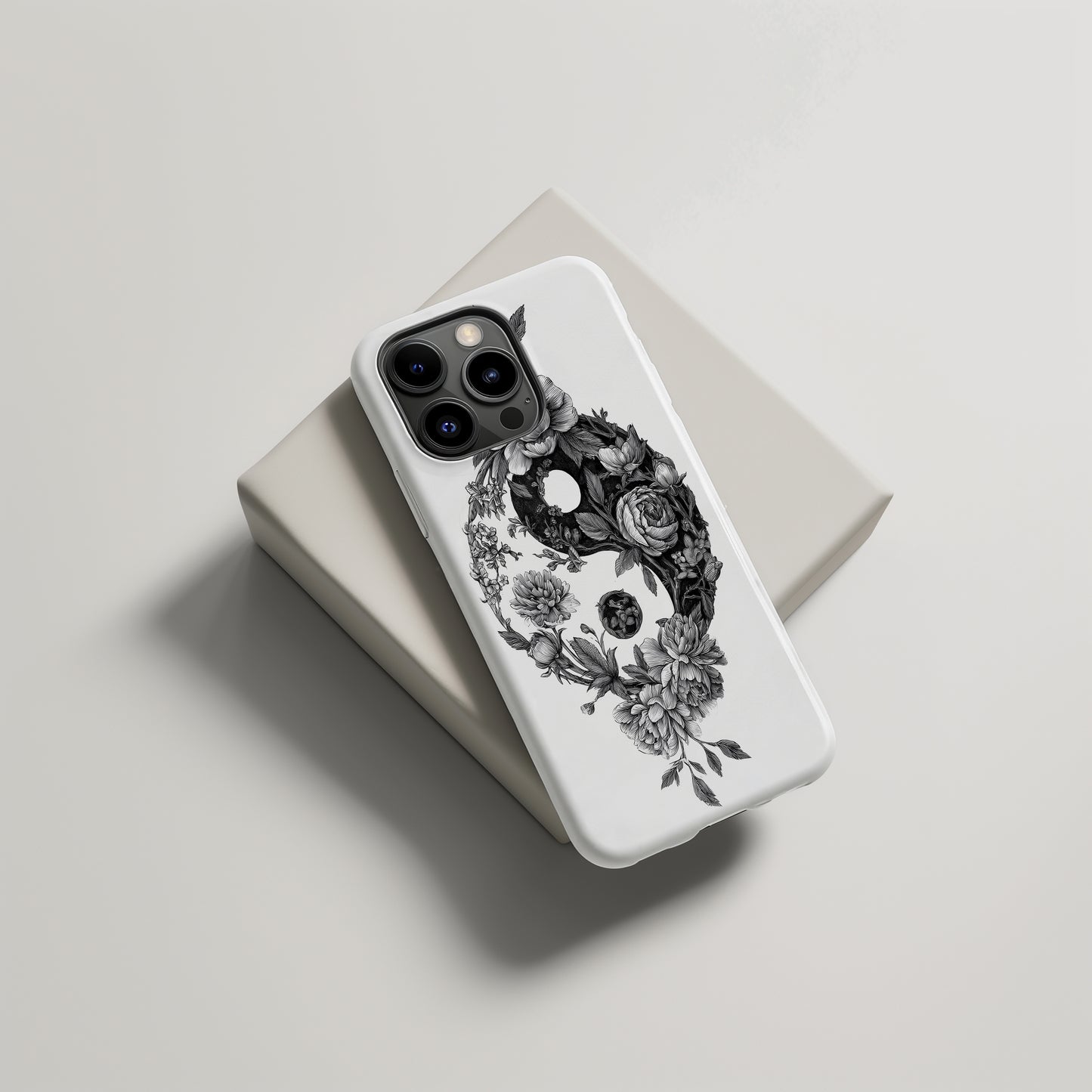 Floral Yin-Yang Harmony Phone Case