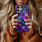 Electric Bloom Noir Phone Case