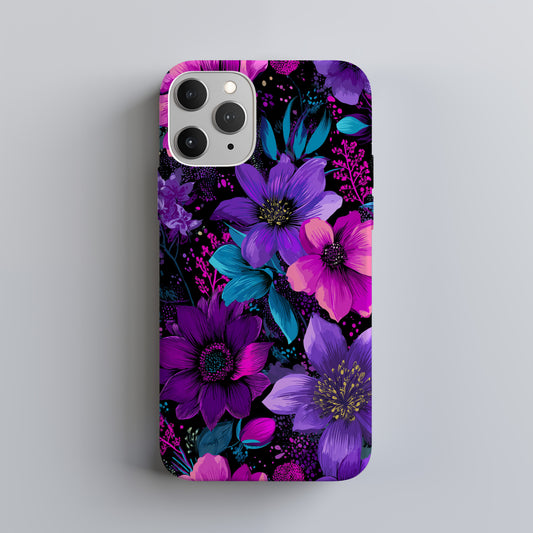 Electric Bloom Noir Phone Case