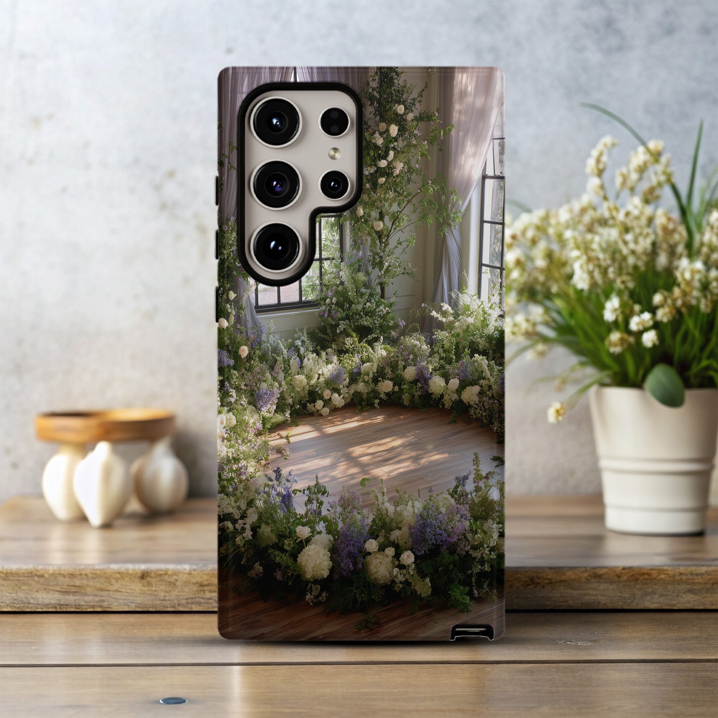 Sacred Bloom Circle Phone Case