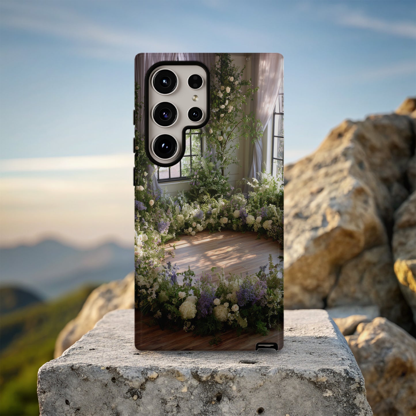 Sacred Bloom Circle Phone Case