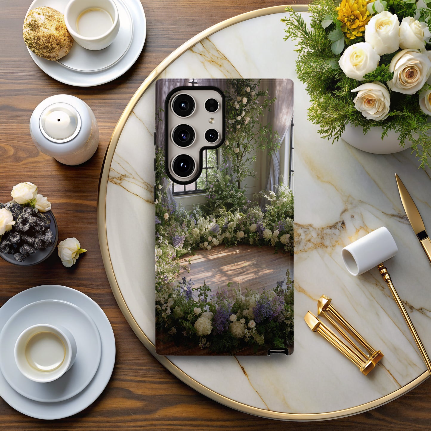 Sacred Bloom Circle Phone Case