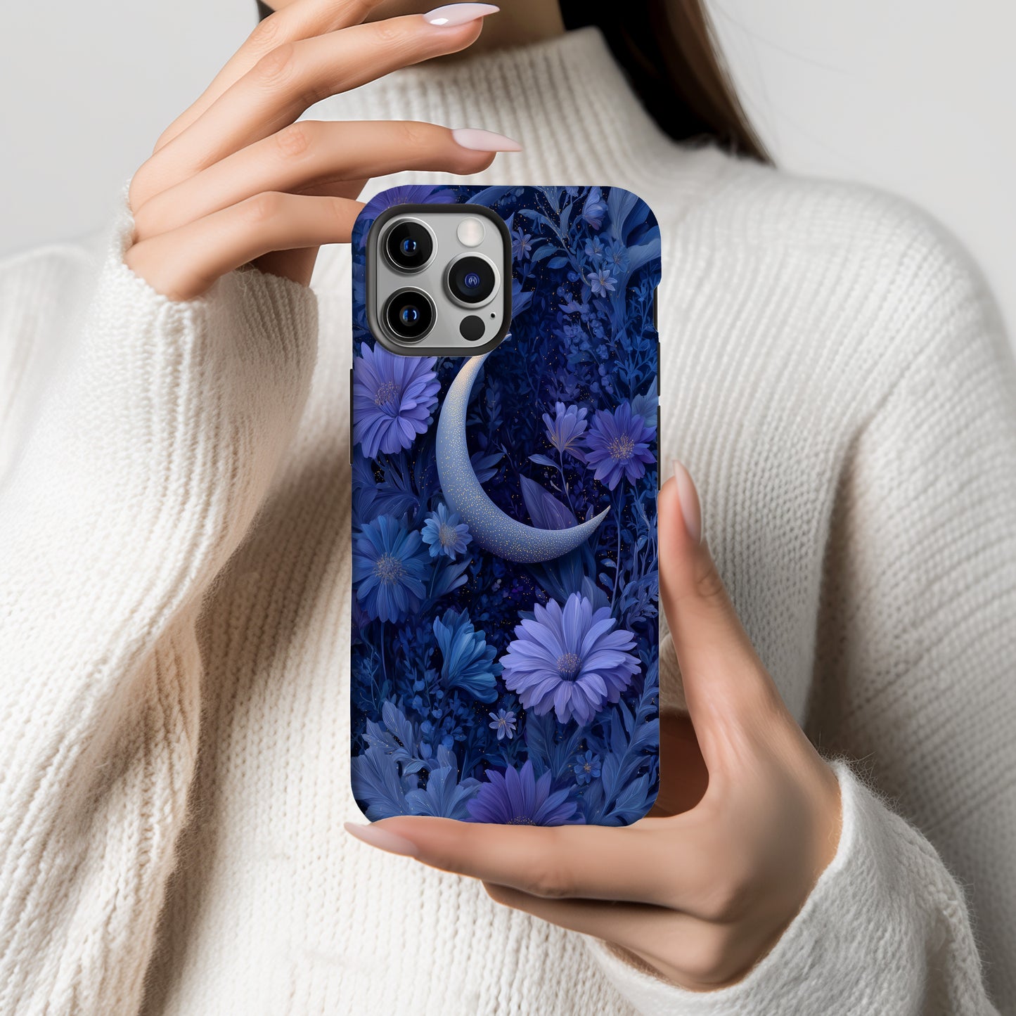 Celestial Garden Moon Phone Case