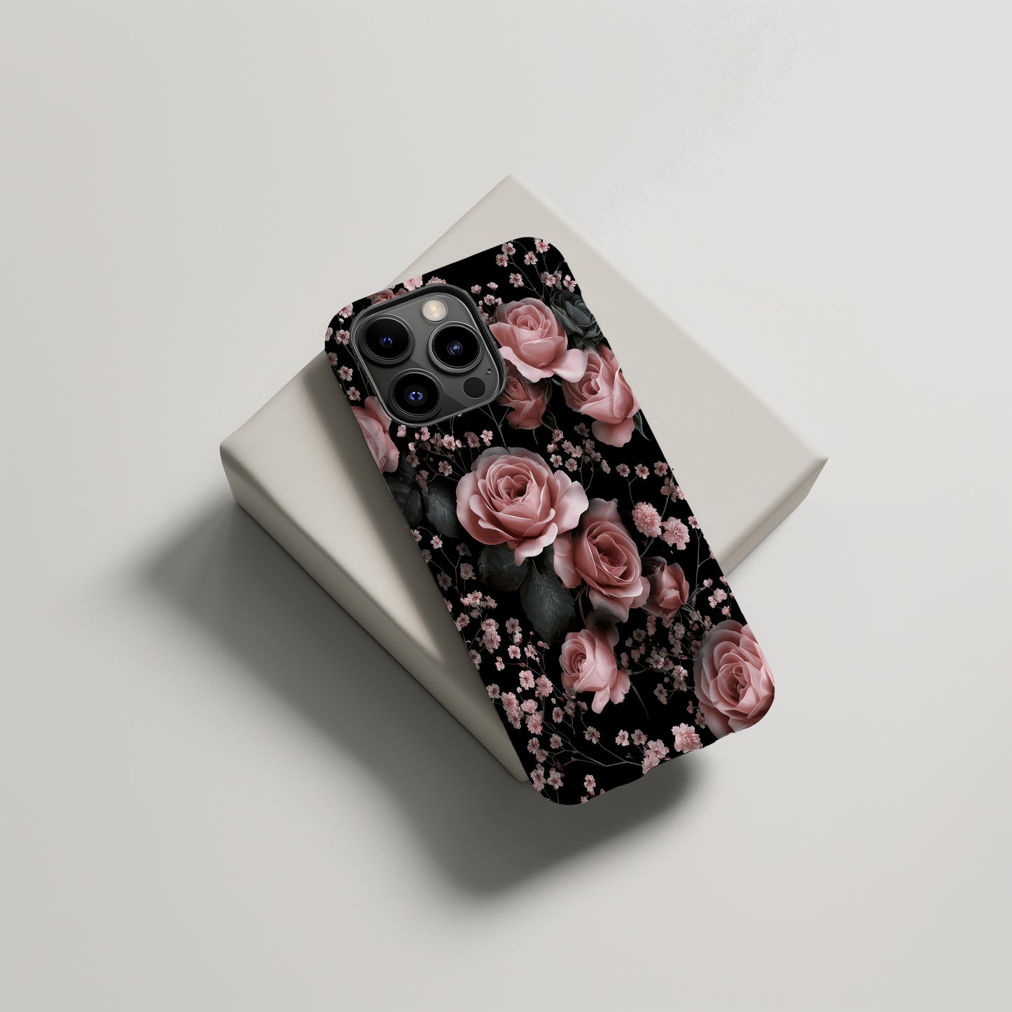 Midnight Blush Bloom Phone Case