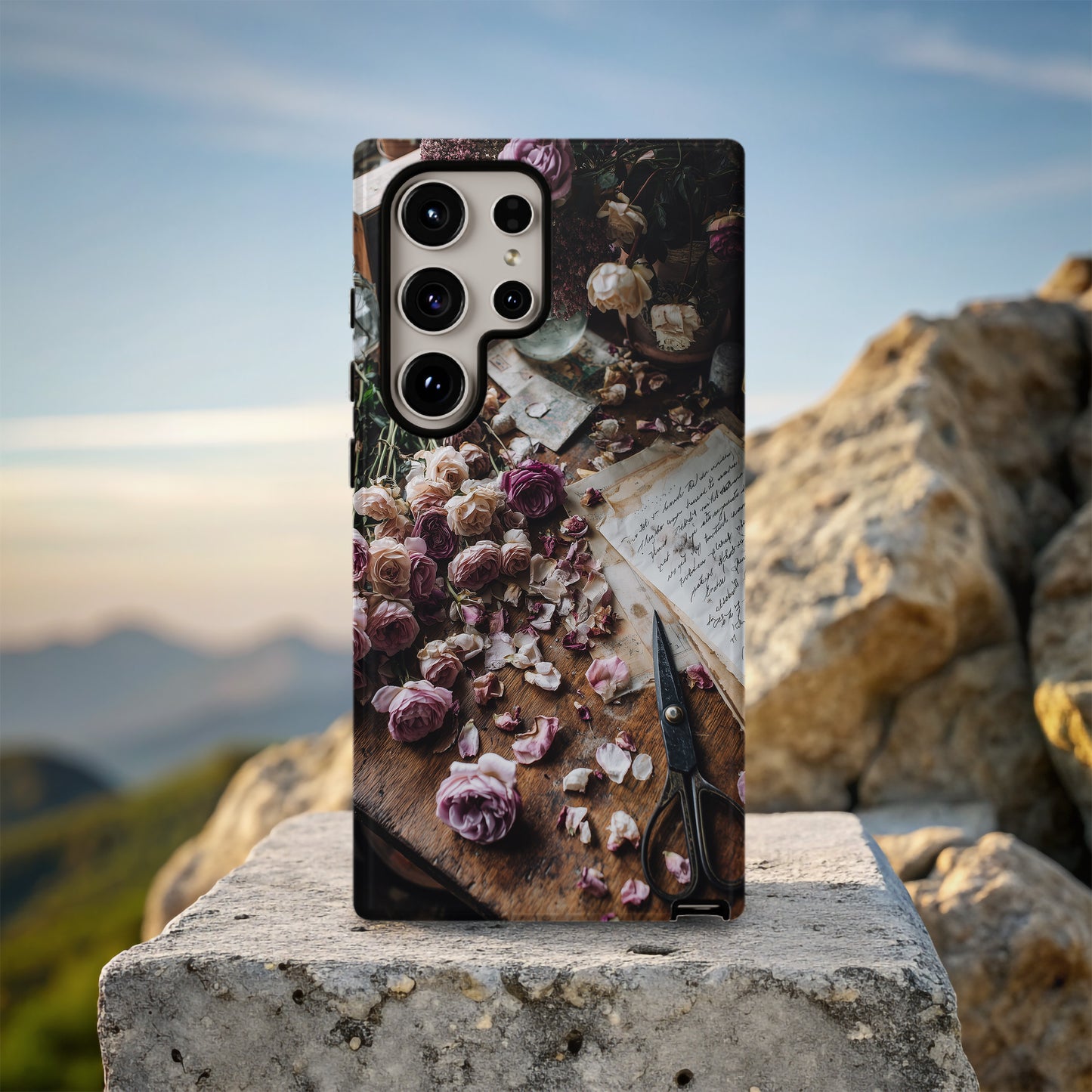 Letters & Petals Phone Case