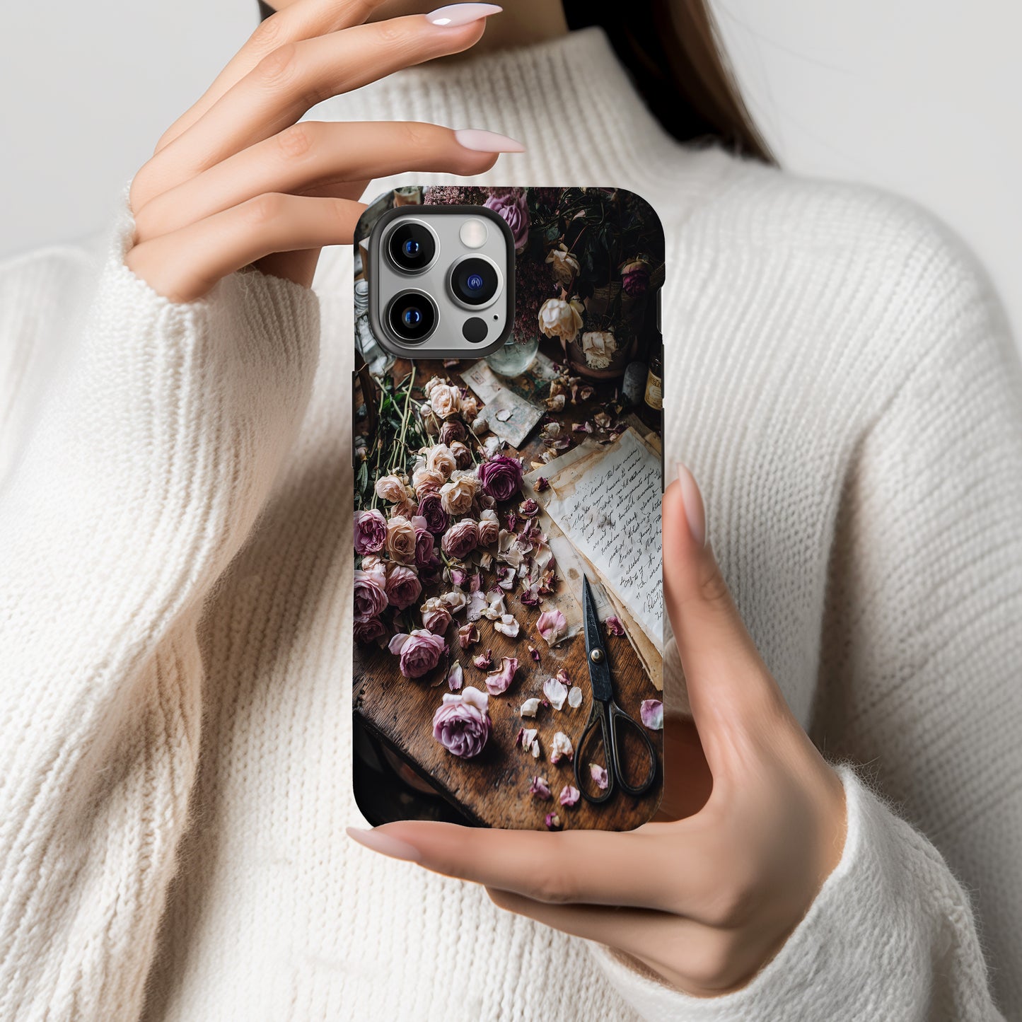 Letters & Petals Phone Case