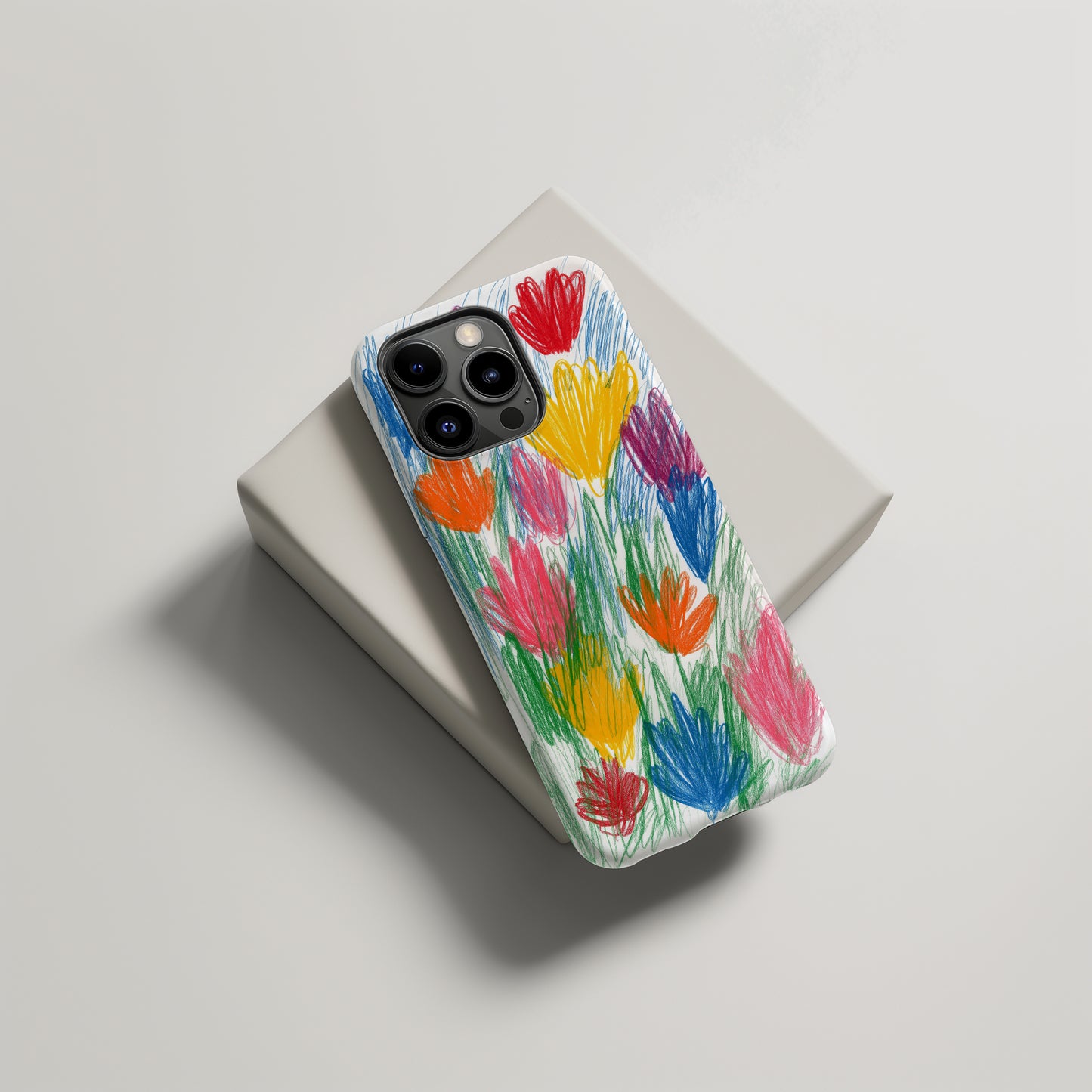 Crayon Bloom Joy Phone Case