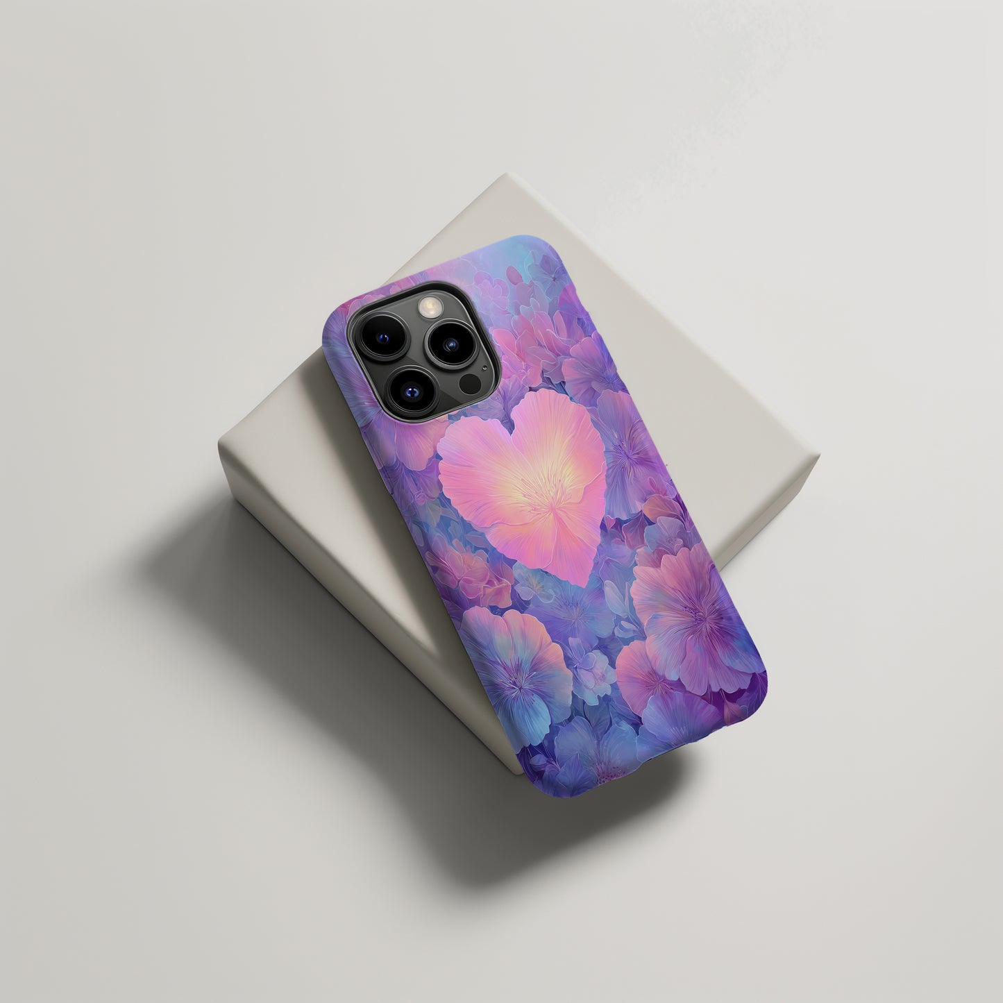 Heart of Petals Glow Phone Case