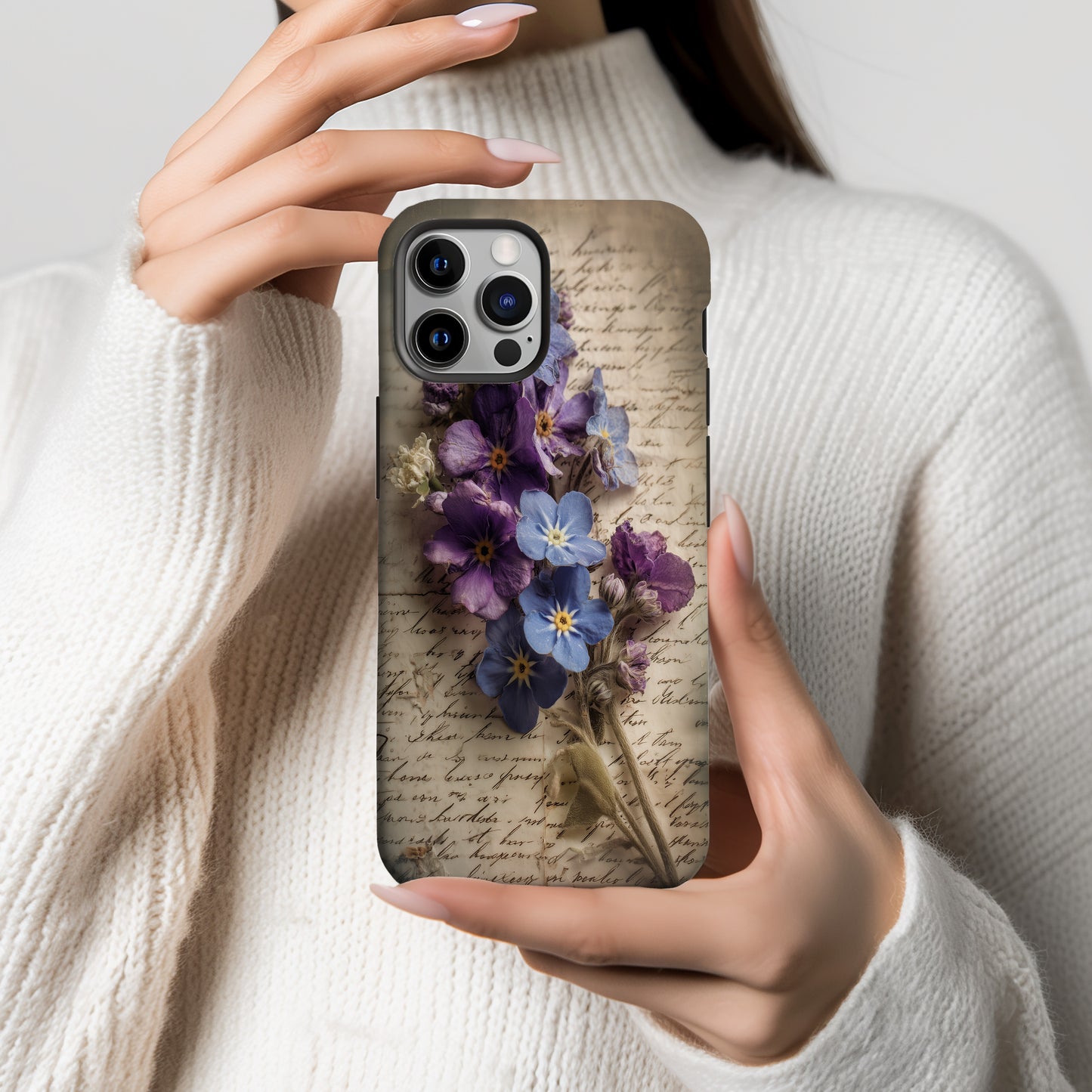 Forget-Me-Not Whisper Phone Case
