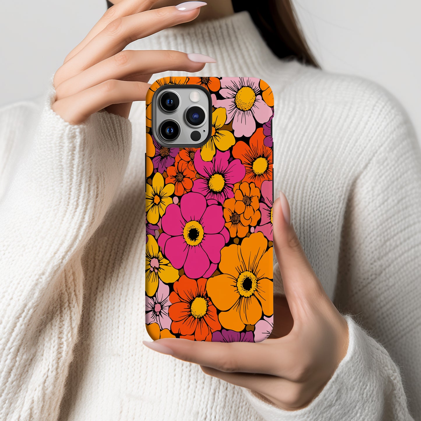 Retro Bloom Pop Art Case