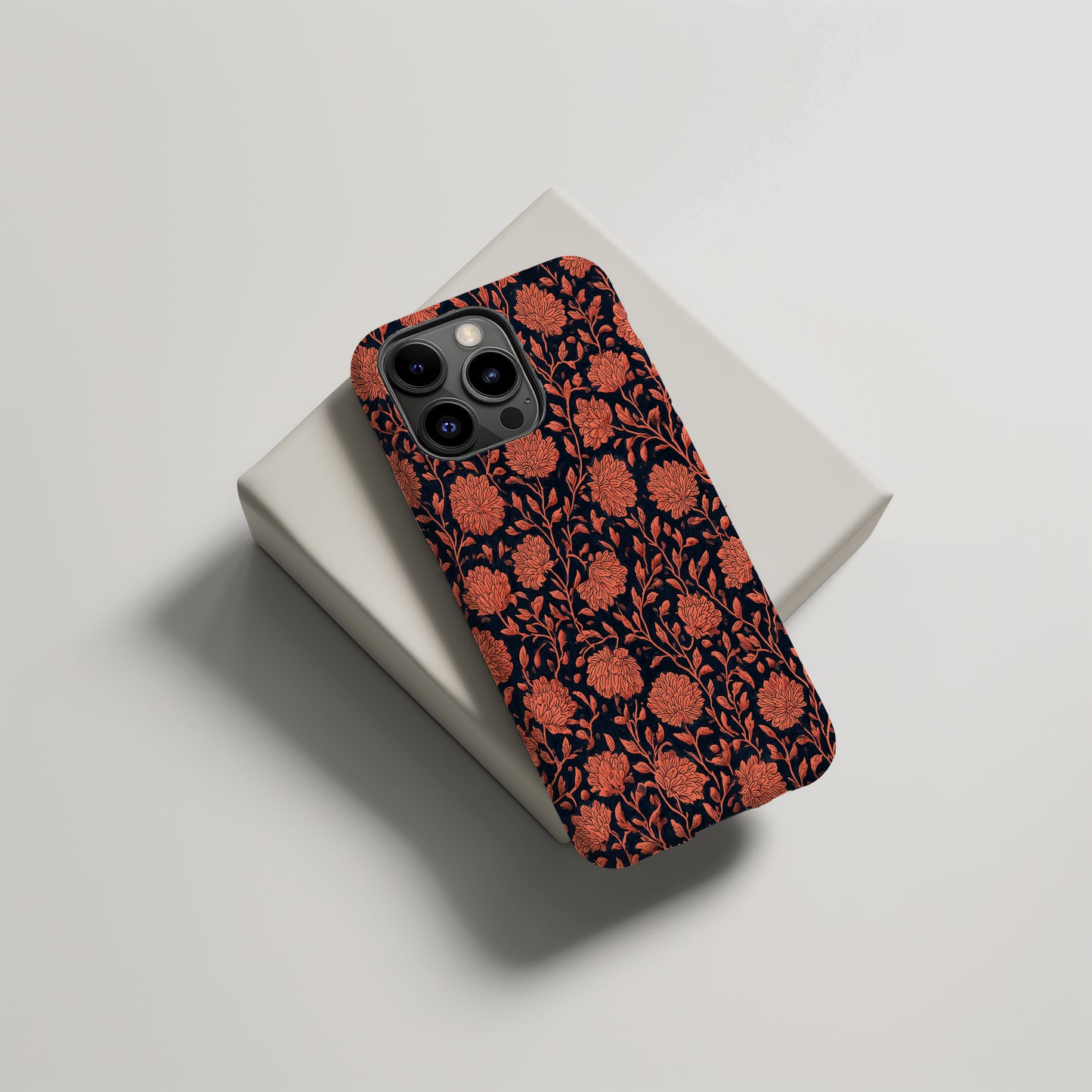 Indigo Marigold Block Print Case