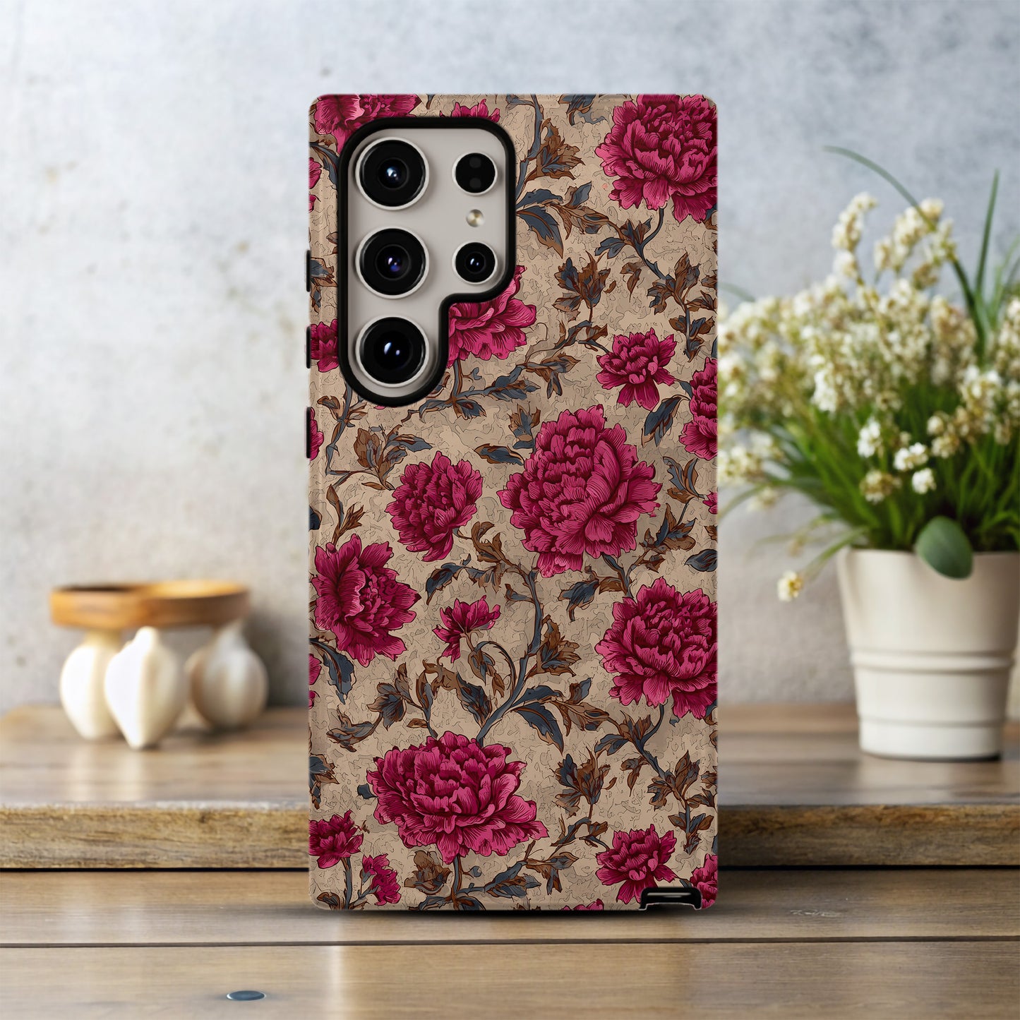 Vintage Peony Garden Case