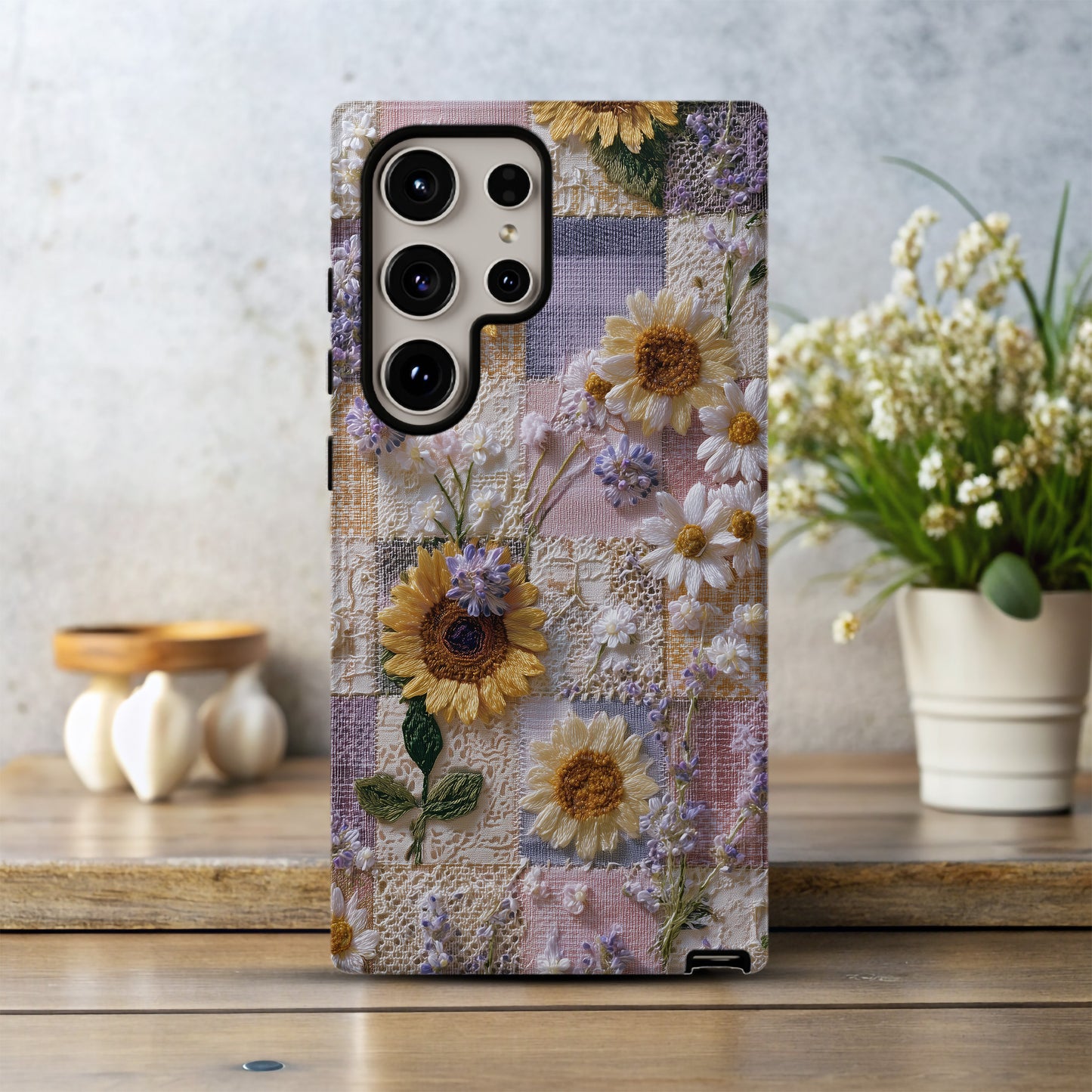 Sun-Kissed Patchwork Floral Case