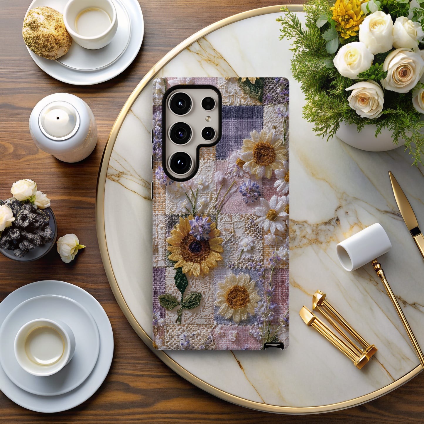 Sun-Kissed Patchwork Floral Case