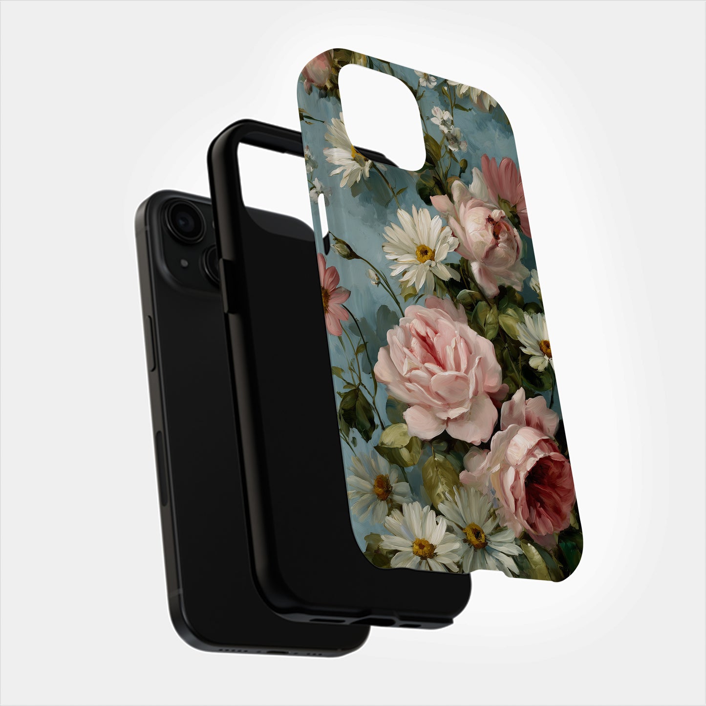 Vintage Daydreams: Roses & Daisies in Soft Bloom