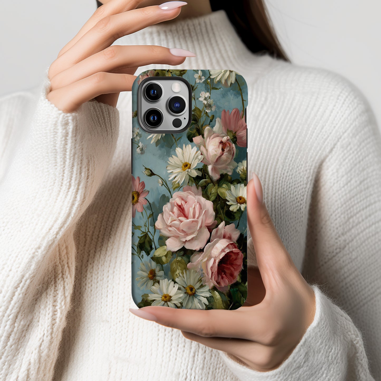 Vintage Daydreams: Roses & Daisies in Soft Bloom
