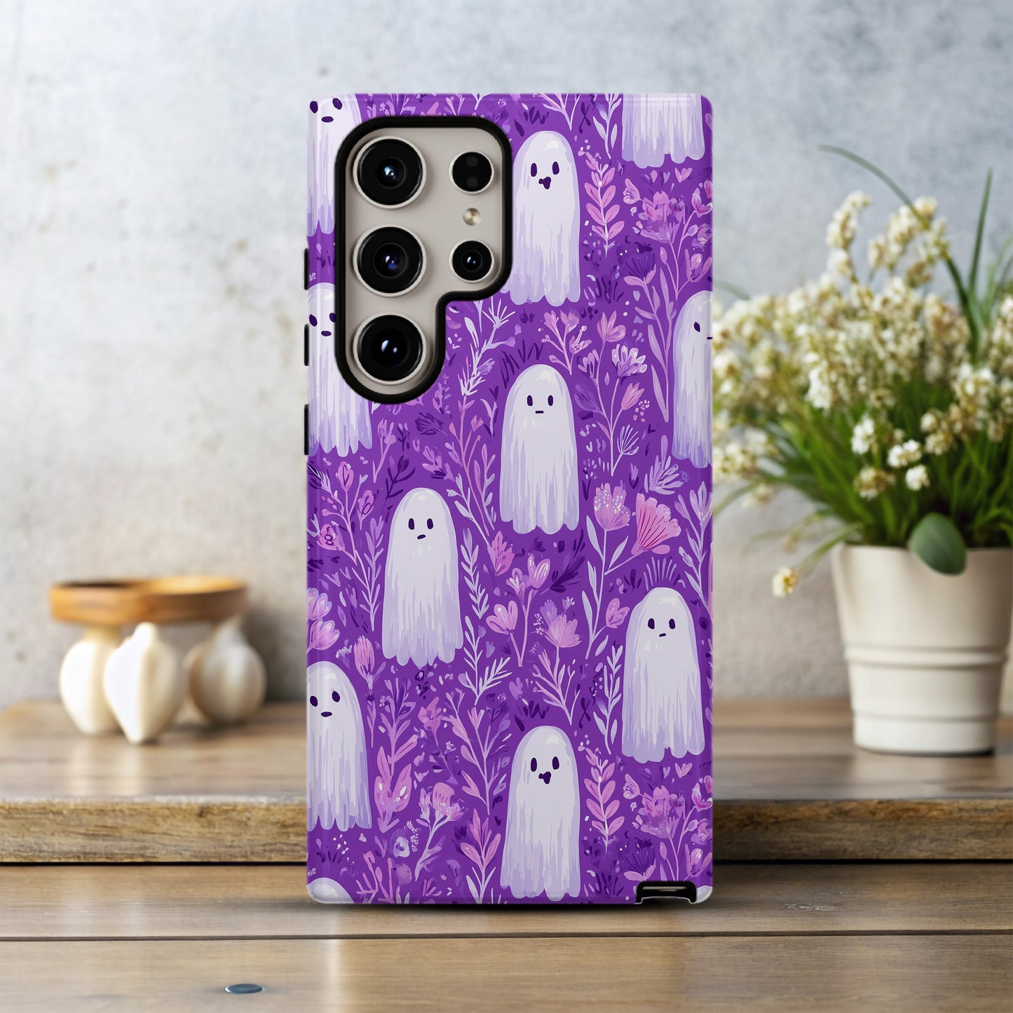 Boo-tanical Blooms: Playful Ghosts in a Garden of Charm