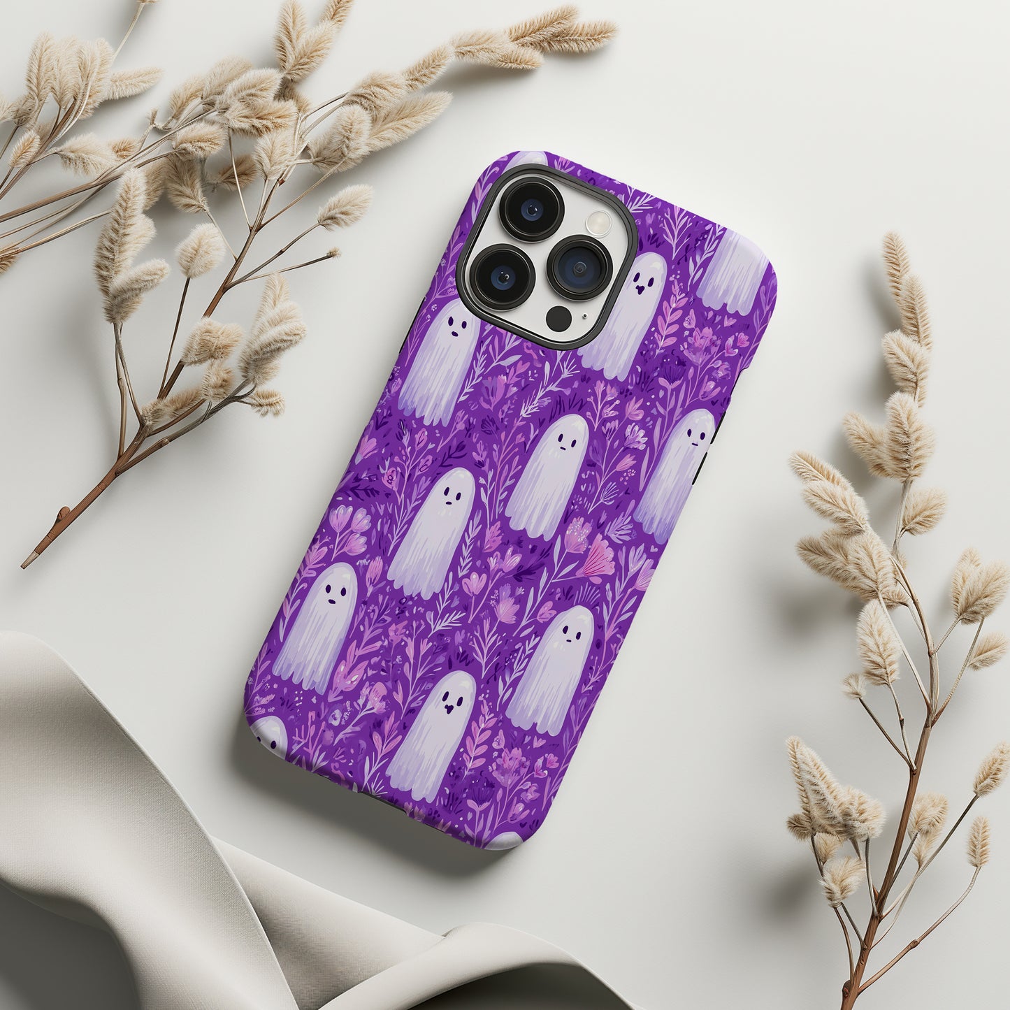 Boo-tanical Blooms: Playful Ghosts in a Garden of Charm