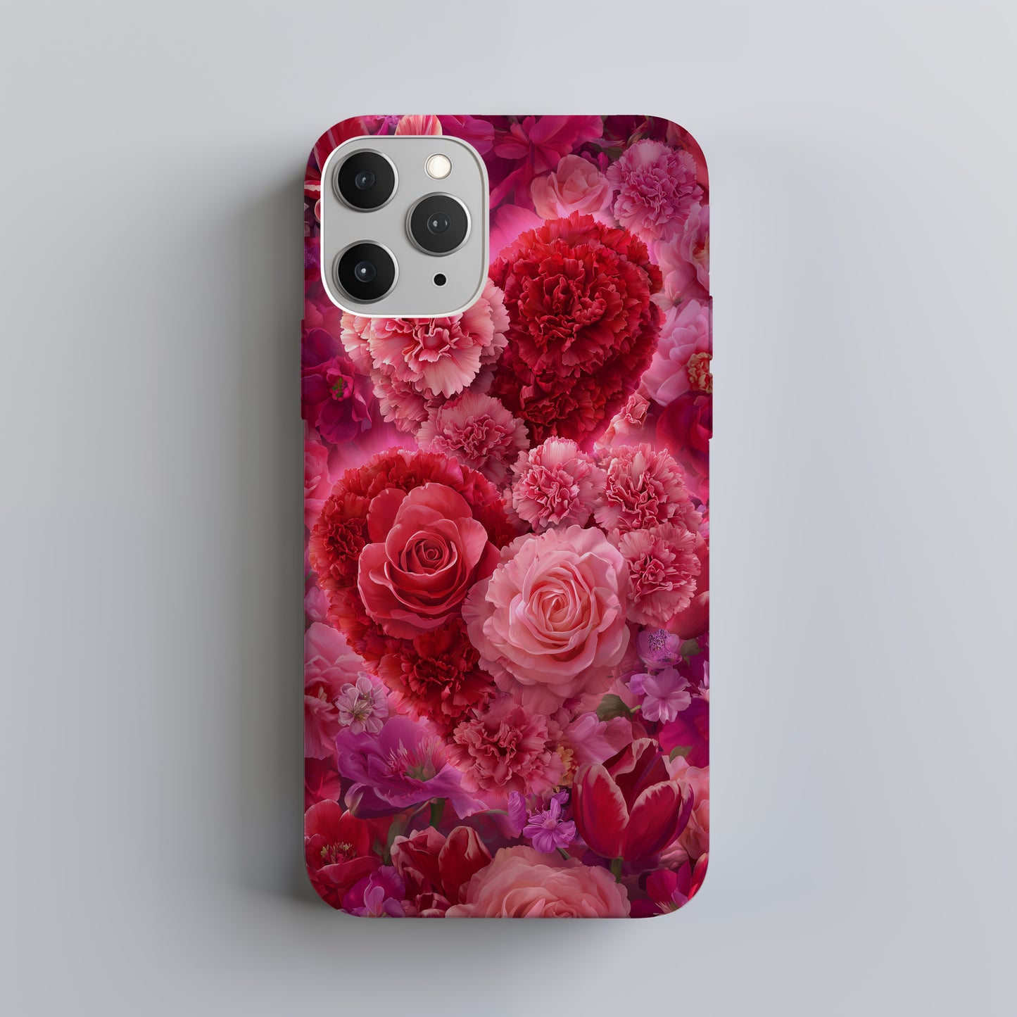 Hearts in Bloom: Radiant Roses & Carnations of Devotion