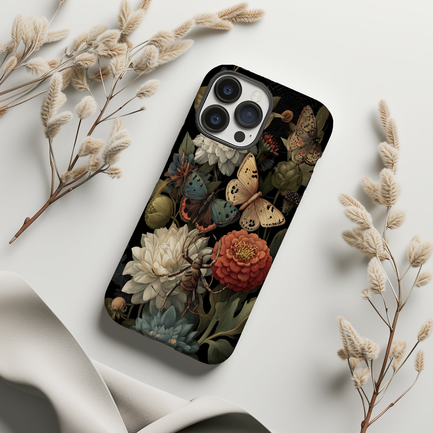 Garden of Shadows: Entomology & Blooms in Vintage Harmony