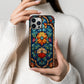Radiance in Bloom – Art Deco Floral Stained Glass Elegance