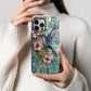 Radiant Hummingbird & Hibiscus Stained Glass Phone Case