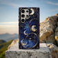 Celestial Harmony – Crescent Moons & Stars in Stained Glass Phone Case
