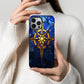 Guiding Light – Golden Compass Rose Stained Glass Phone Case