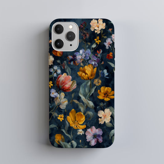 Moonlit Garden Elegance Floral Phone Case
