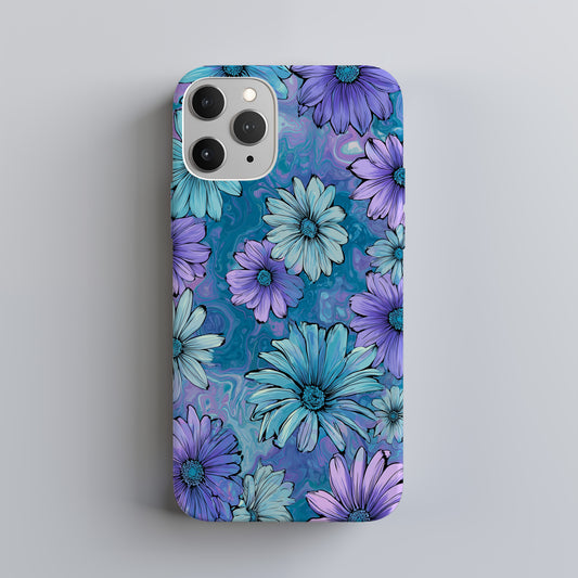 Icy Twilight Bloom Floral Phone Case