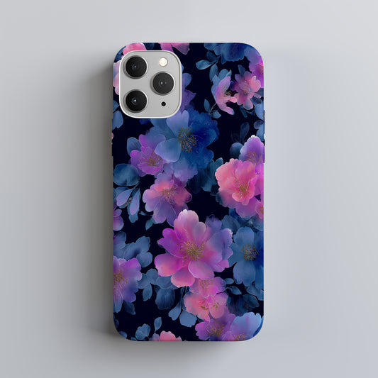 Midnight Radiance Floral Phone Case