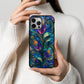 Jewel-Tone Nouveau Bloom Stained Glass Phone Case  Description: