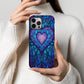 Celestial Heartlight Stained Glass Phone Case