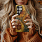 Golden Sunflower Glow Stained Glass Phone Case