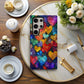 Galactic Love Stained Glass Hearts Phone Case