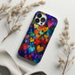 Galactic Love Stained Glass Hearts Phone Case
