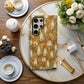 Autumn Ghost Floral Phone Case – Mustard Yellow Fall Aesthetic Protective Case