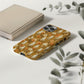 Autumn Ghost Floral Phone Case – Mustard Yellow Fall Aesthetic Protective Case