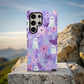 Lavender Ghost Floral Phone Case – Cute Pastel Purple Aesthetic Protective Case