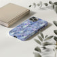 Blue Ghost Floral Phone Case – Pastel Gothic Aesthetic Protective Case