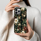 Luxury Midnight Floral Phone Case – Elegant Dark Botanical Design