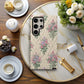 Cottage Garden Floral Phone Case – Vintage Pink & Lavender Bouquet