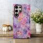 Dreamy Watercolor Floral Phone Case – Pastel Pink, Purple & Butterfly Design ✨🌸