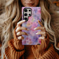 Dreamy Watercolor Floral Phone Case – Pastel Pink, Purple & Butterfly Design ✨🌸