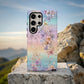 🌈 Pastel Rainbow Blossom Protective Phone Case – Dreamy Floral Gradient Design