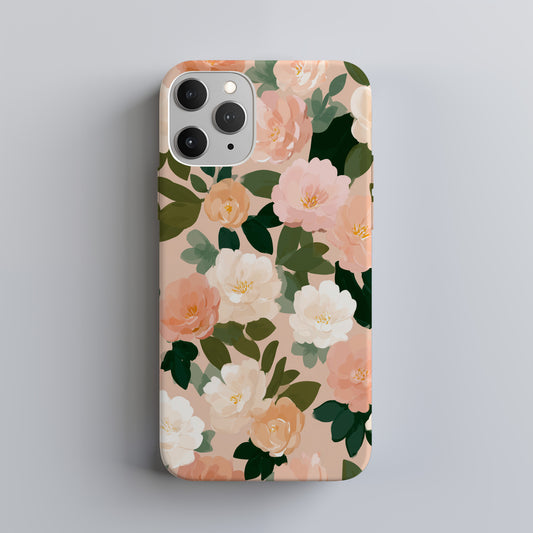 🌸 Blush Peony Garden Protective Phone Case – Soft Floral Elegance