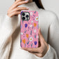 🌼 Playful Daisy & Tulip Protective Phone Case – Hand-Drawn Floral Design