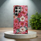 Vintage Bloom Protective Phone Case – Retro Floral Design with 3D Full Wrap Print